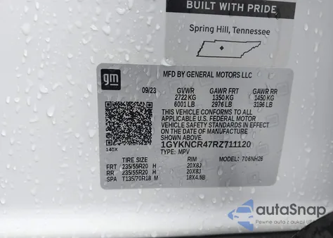 2024 Cadillac Xt5 Fwd Premium Luxury from USA, damaged, VIN 1GYKNCR47RZ711120